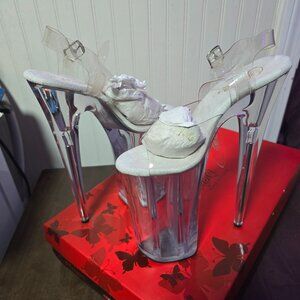 Pleaser Beyond-008 Clear 10" Heel - Never Worn